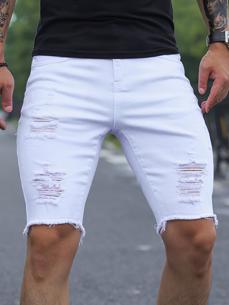 Men's Denim Shorts.