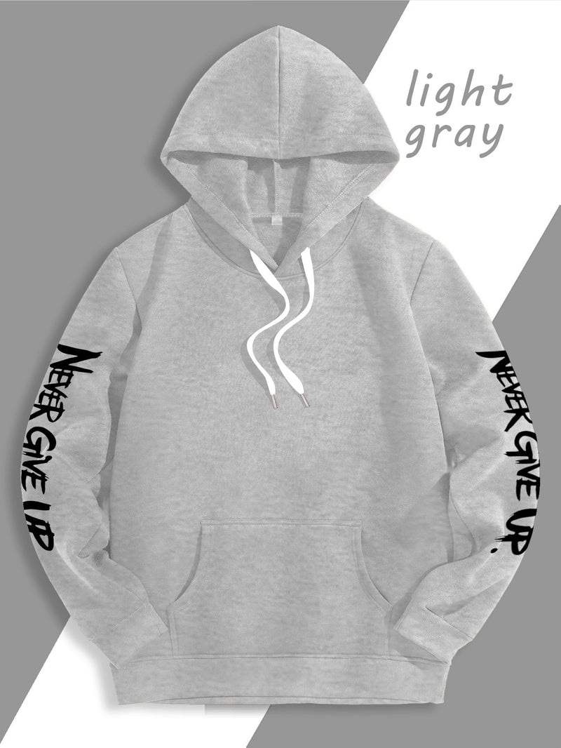 Men's Casual Personality Hooded Sweatshirt.