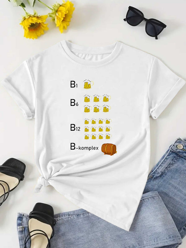 Women's T-Shirt with Short Sleeves.