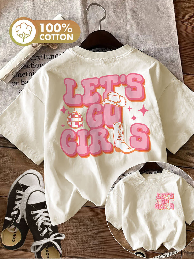 Women’s Graphic Print T-shirt, Short Sleeve Crew Neck Casual.