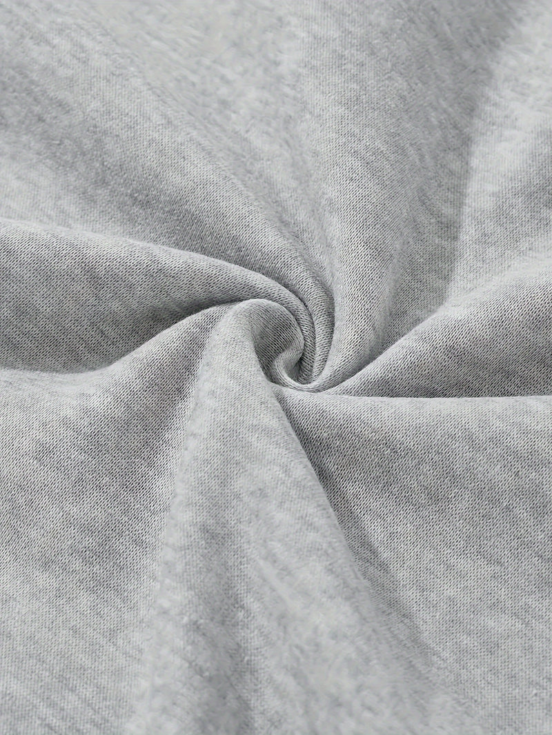 3pcs Trendy Print Sweatshirt, Men's Casual Hooded Sweatshirt.