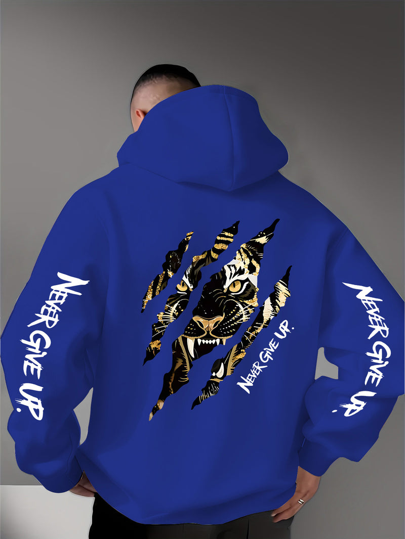 Men's Casual Personality Hooded Sweatshirt.