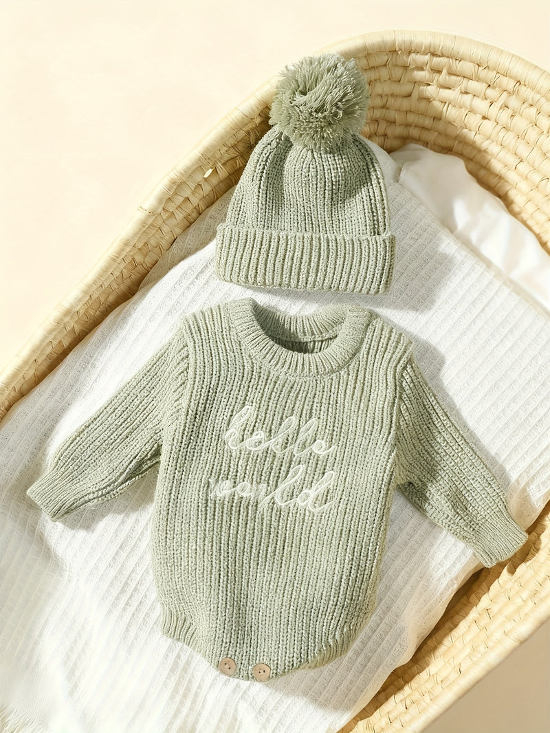 2pcs Photography Outfit, Hooded Sweater.