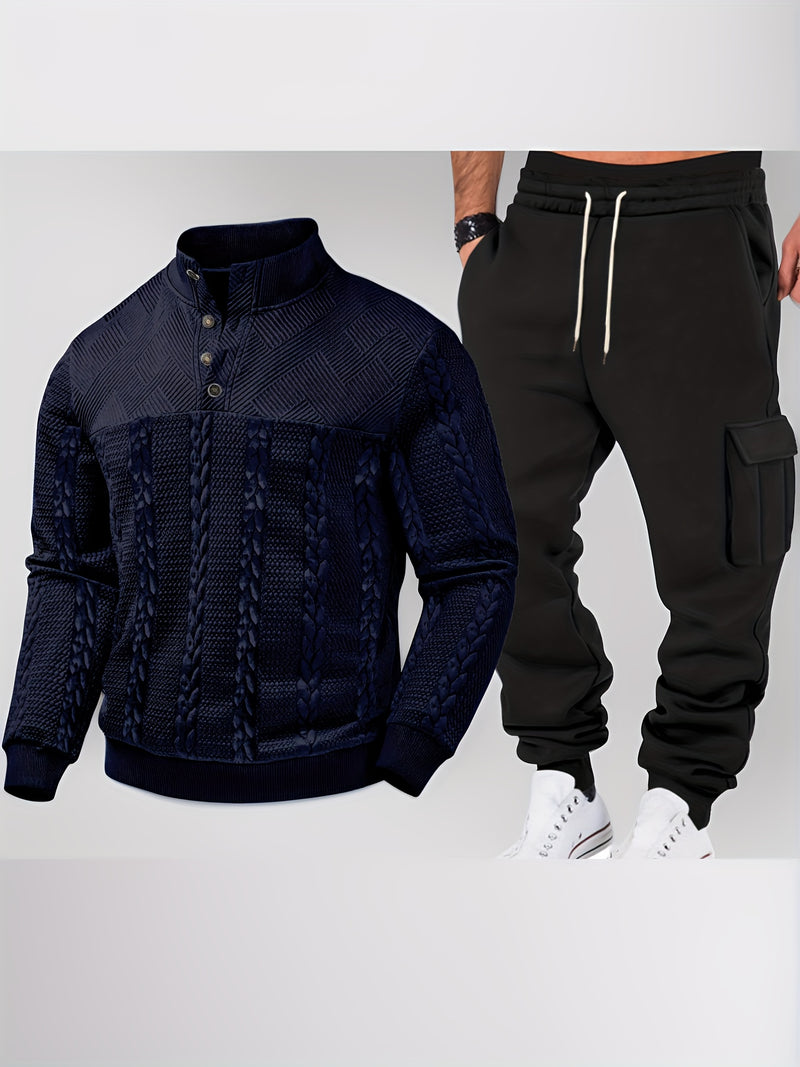 Men's Autumn/Winter Two-Piece Set.