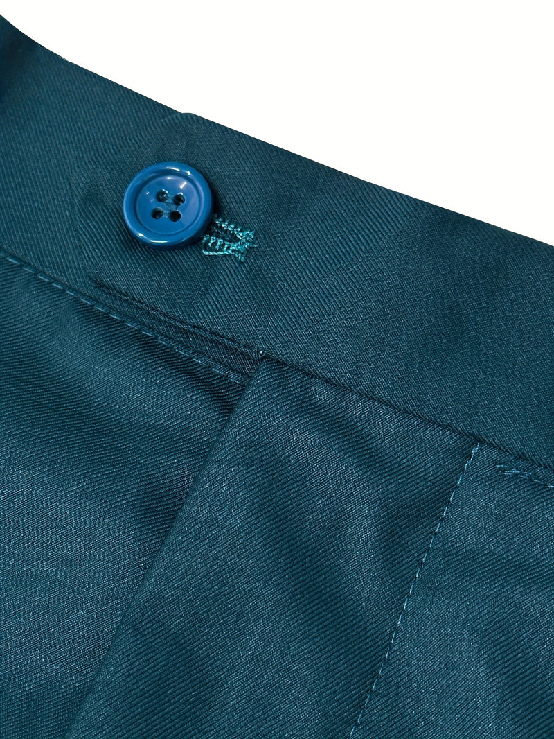 Men's Classic One-Button Suit - 3pcs Suit.