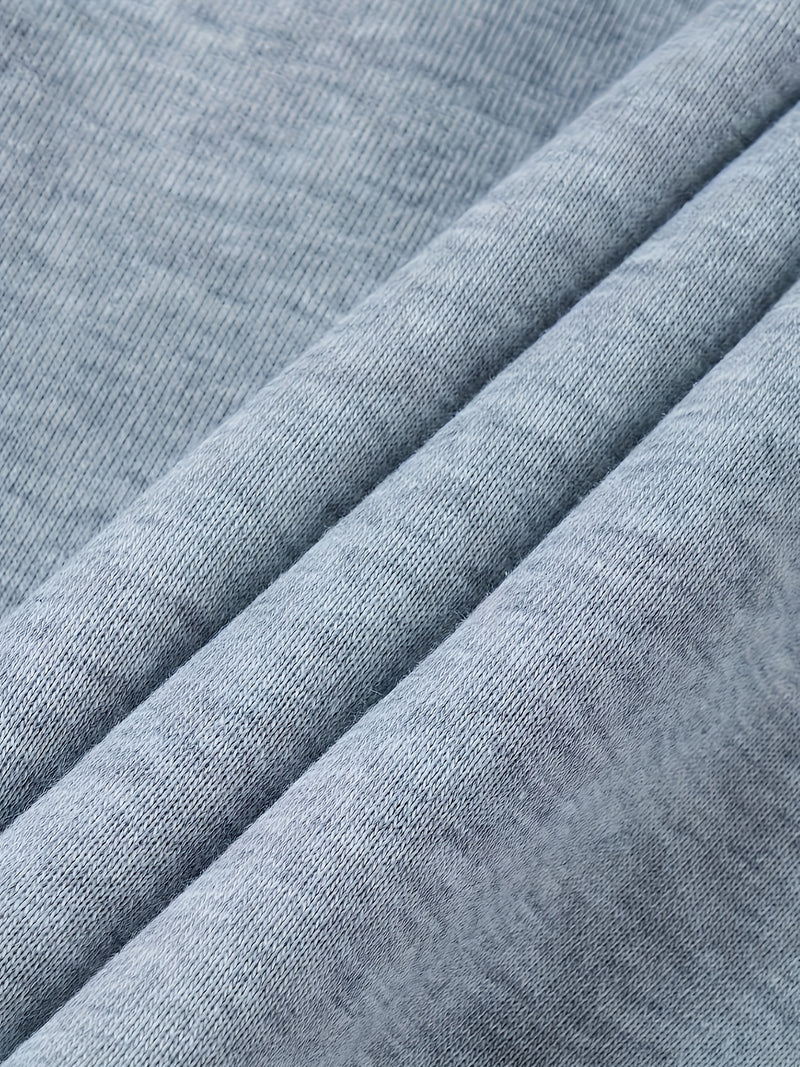 Men's Hoodie. Solid Color Long Sleeve Open Front Hooded Sweatshirt Jacket.