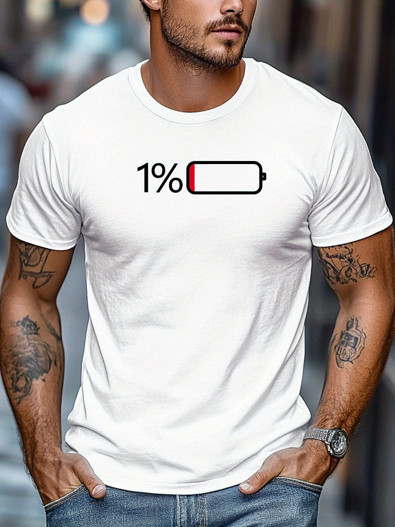 Men's Casual Summer Crew Neck Tee.