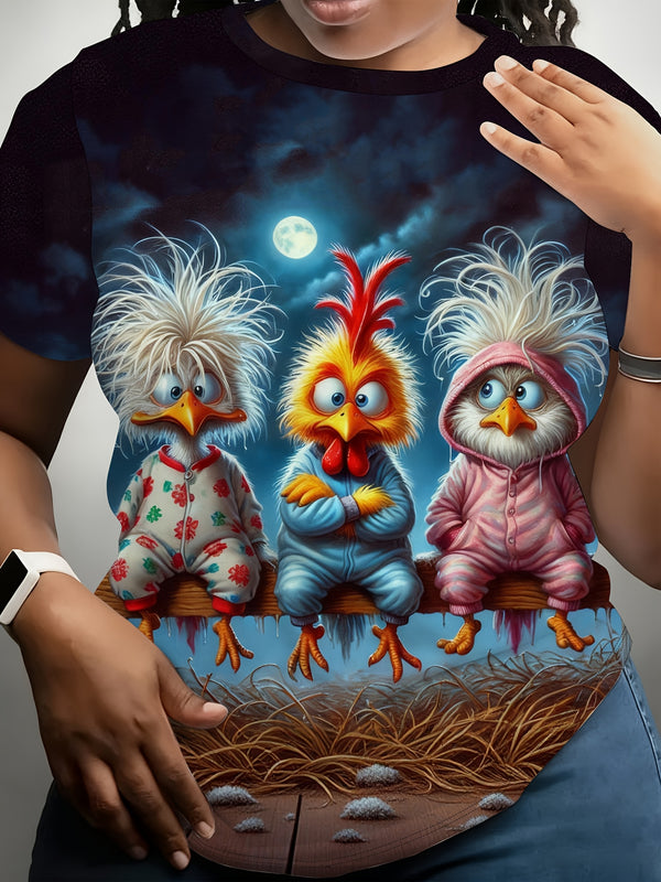 Women's Digital Printed Short Sleeve.