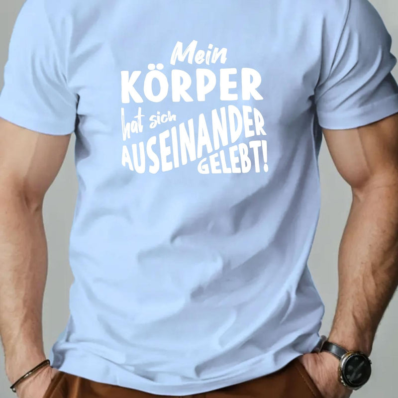 Men's KOPPER English Pattern Summer Casual Crew Neck Short T-Shirt.