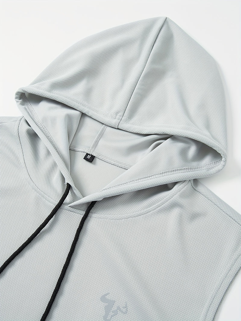 Five-Pack Summer Solid Color Men's Hooded Sweatshirts with Pockets.