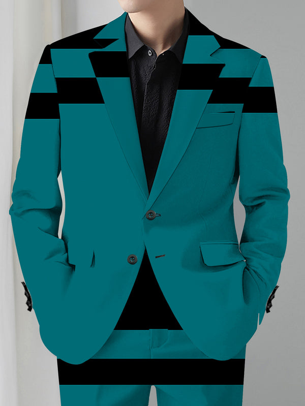 Men's Suit and Trousers Set - Classic Banquet Wedding Party Suit.