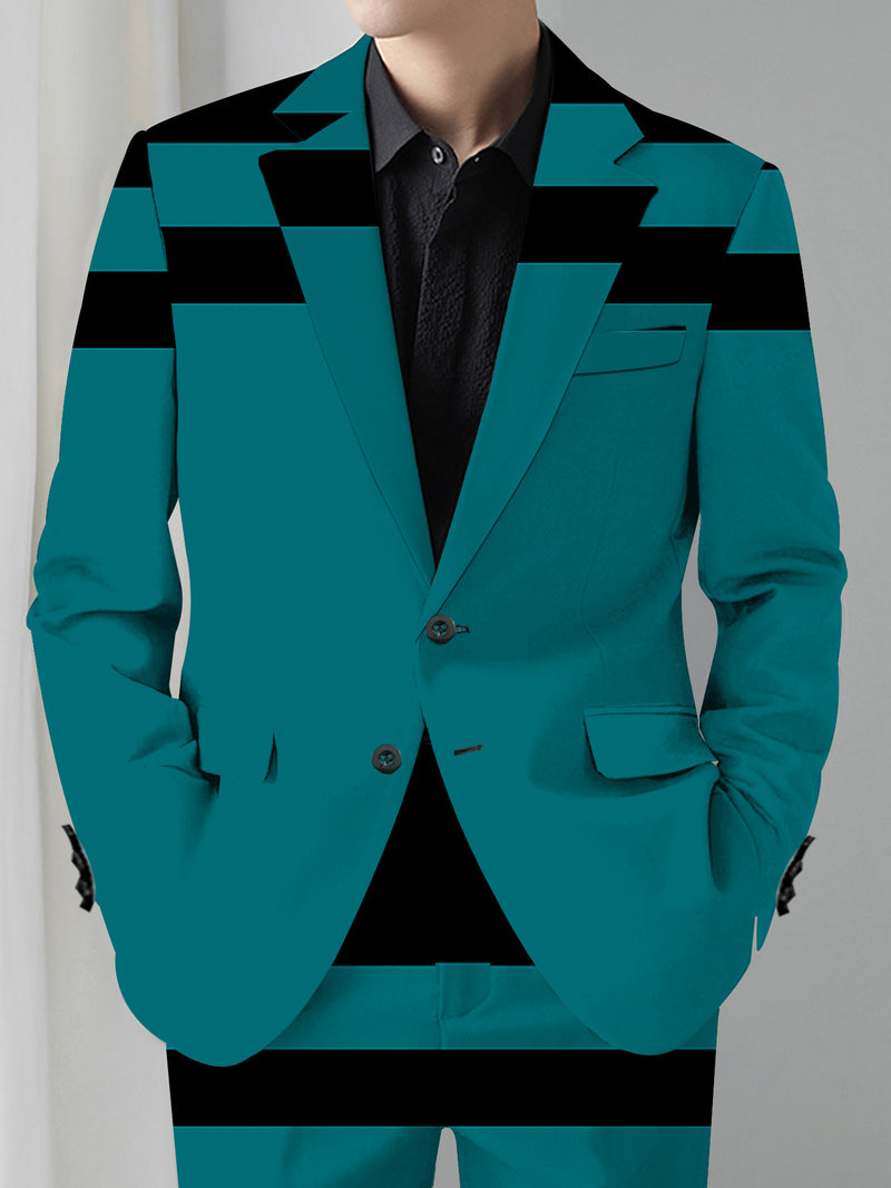 Men's Suit and Trousers Set - Classic Banquet Wedding Party Suit.