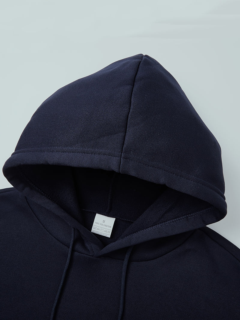 2pcs Men's Hooded Long-Sleeve Sweatshirt.