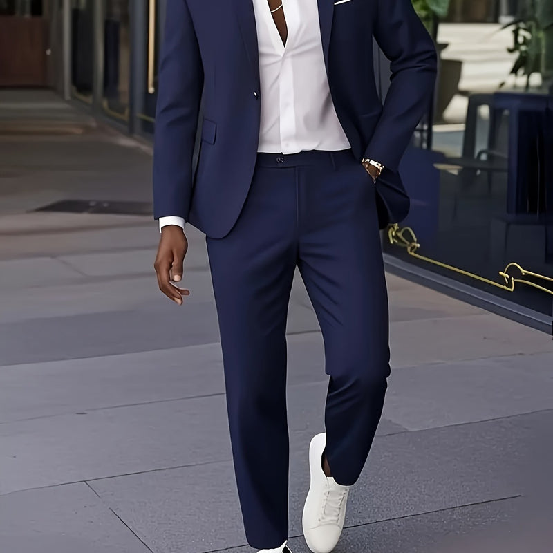 Men’s 2pcs Classic Suit Set.