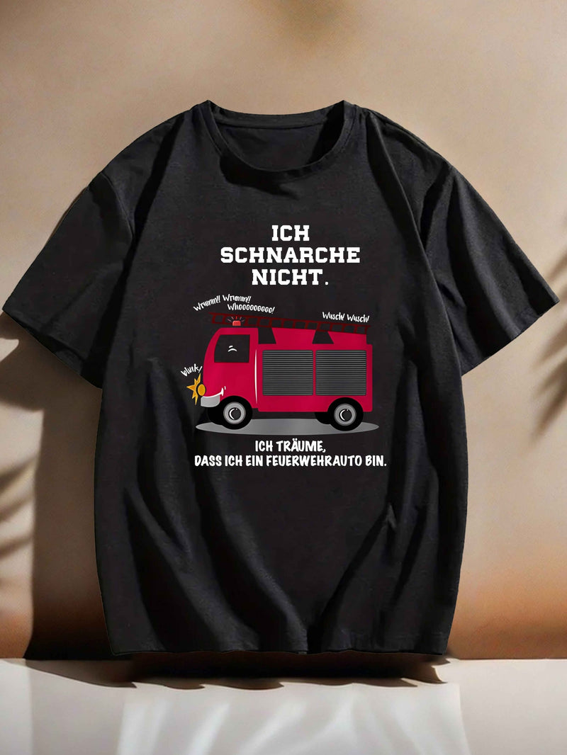 Men’s Humorous Short-Sleeved Summer T-Shirt.