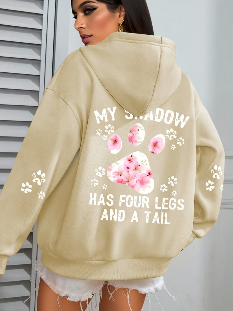 Plus Size - Plus-Size Hooded Pullover Sweatshirt