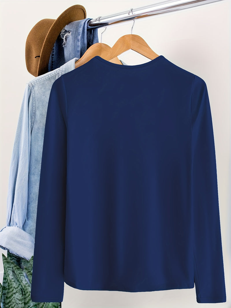 2pcs Autumn/Winter New V-Neck 100% Long Sleeve T-Shirts.