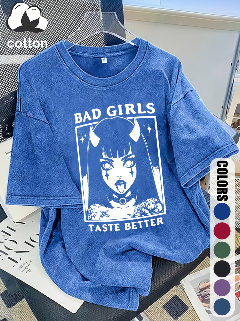 Women's Trendy Fashion Snowflake Print T-Shirt.