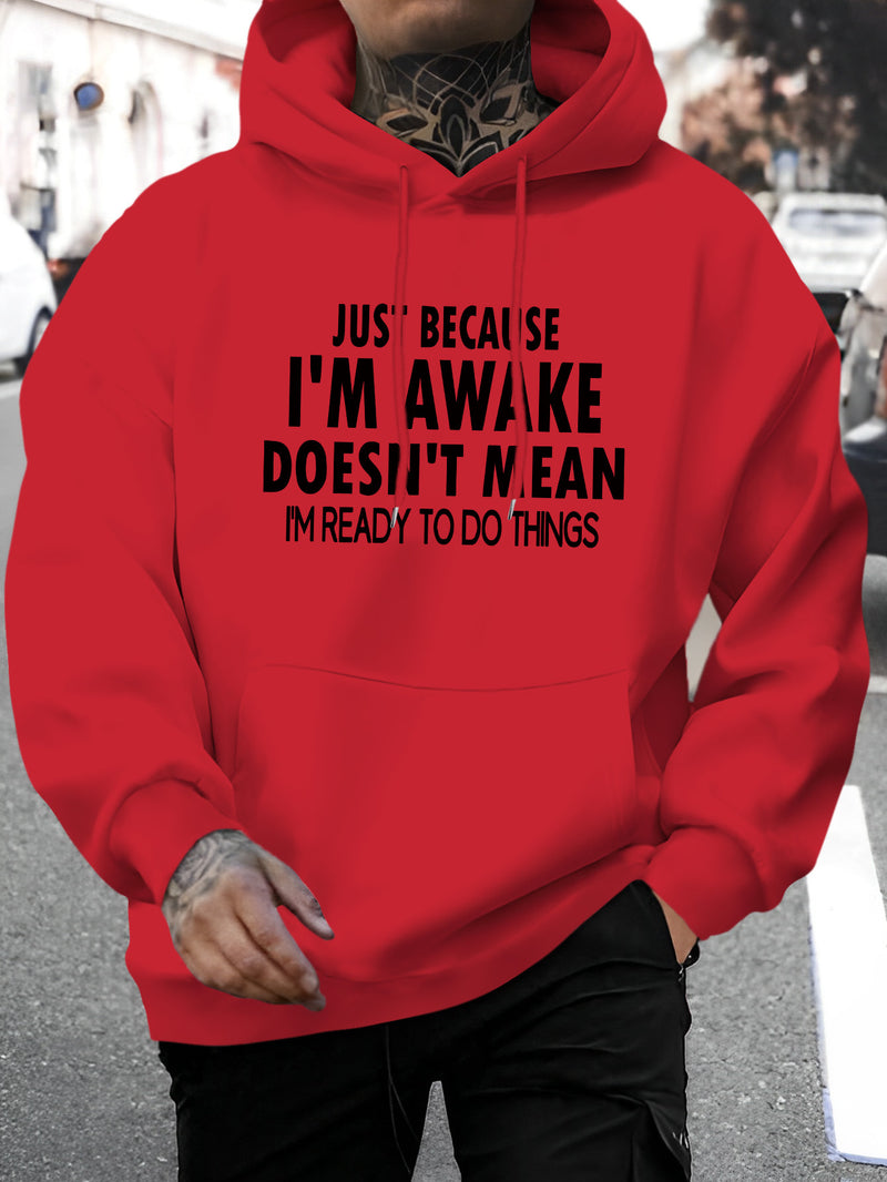 Men's New Stylish Hoodie with a Letter Print.
