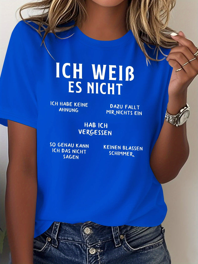 Women's Funny German Humor T-Shirt.