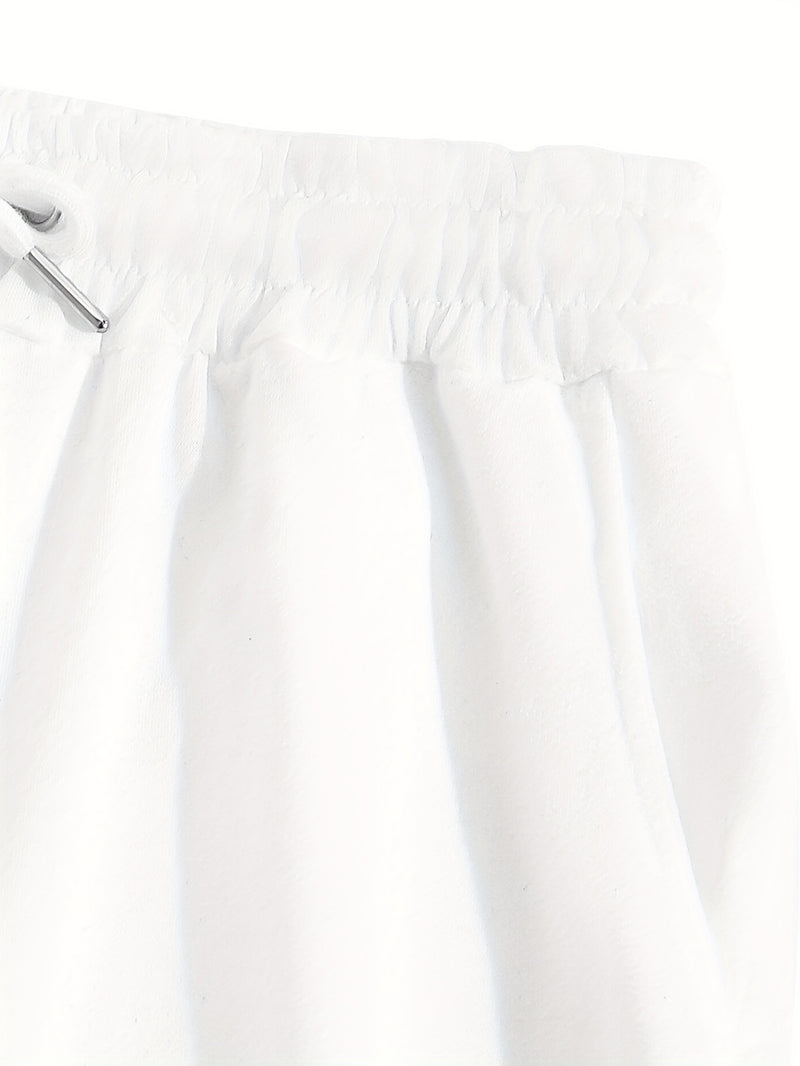 Women's Two-Piece Outfit Featuring Pants with a Letter Print.