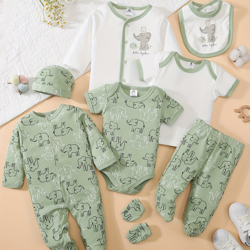 8pcs Set for Baby Boys, Spring/Summer Collection, Comfortable and Soft.