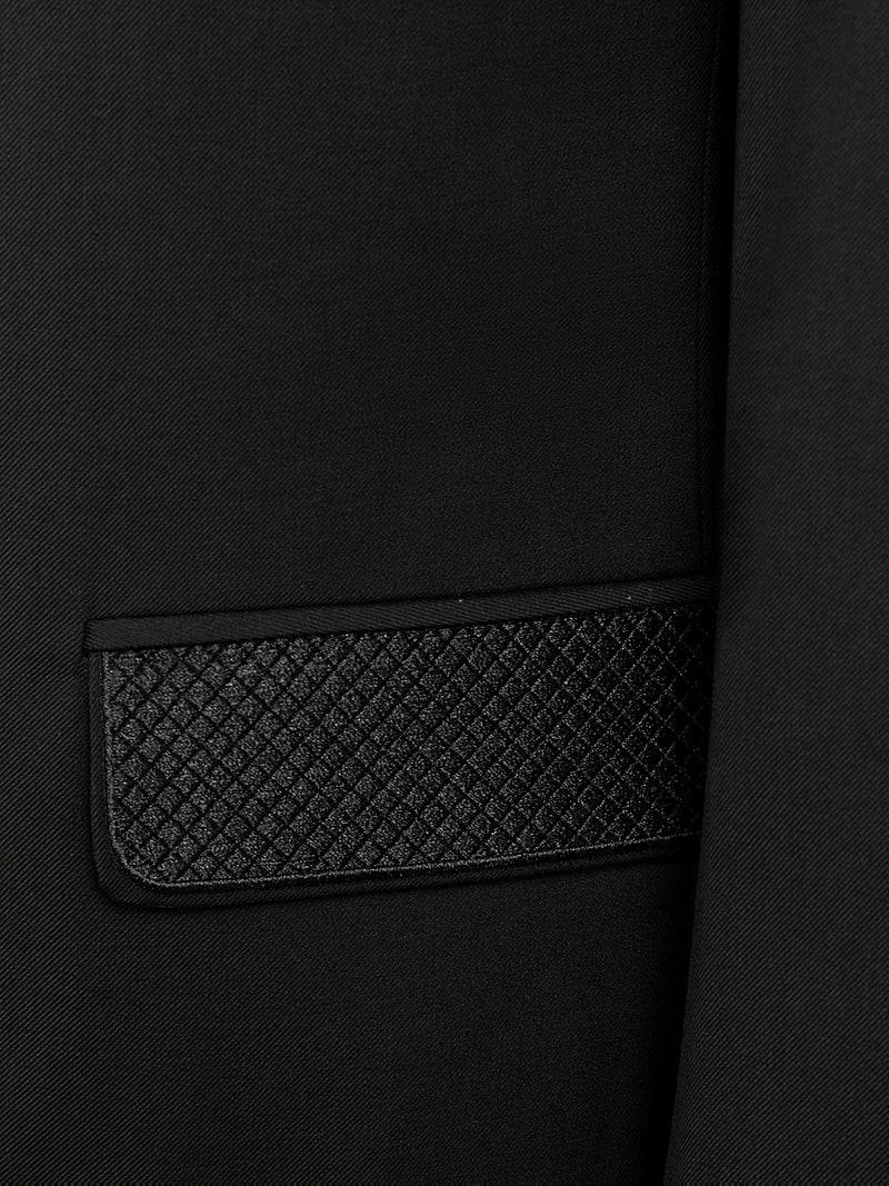 2pcs Men's Casual Zhongshan Suit with Stand Collar.