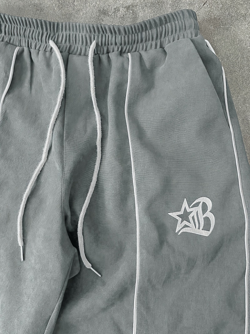 Men's Black Stand-Up Collar Metal Zipper Trendy Color.