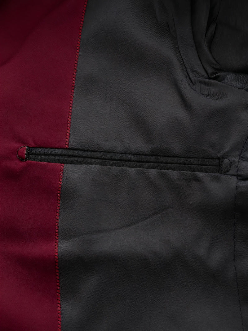 Men's 3pcs Suit Set, Including a Blazer, Vest, And Trousers.