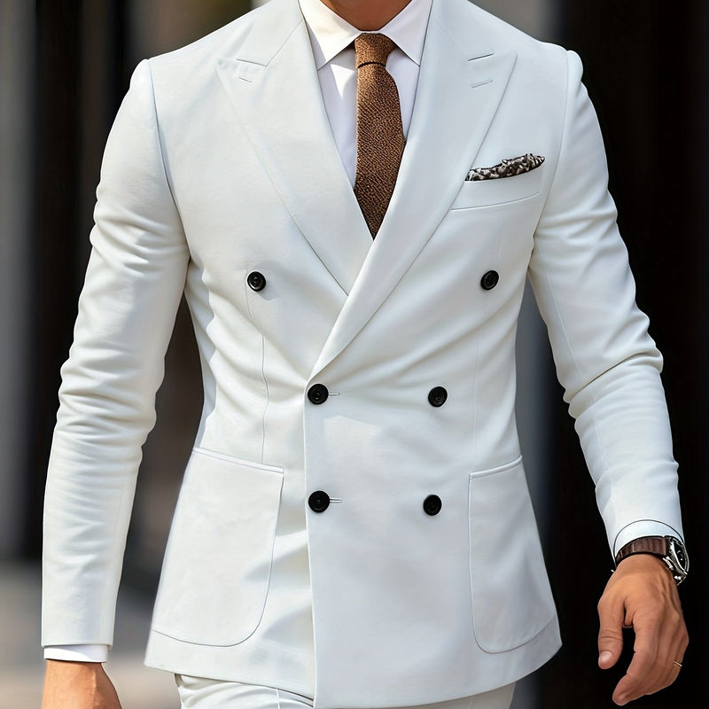 2pcs Luxury Classic Men's Suit Set.