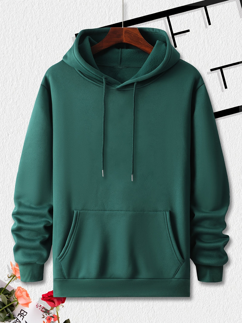 Men's Hooded Sweatshirt with Fashionable Print Design.