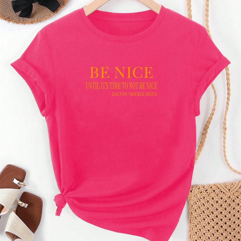Women’s Graphic Summer Casual Short-Sleeve T-Shirt.