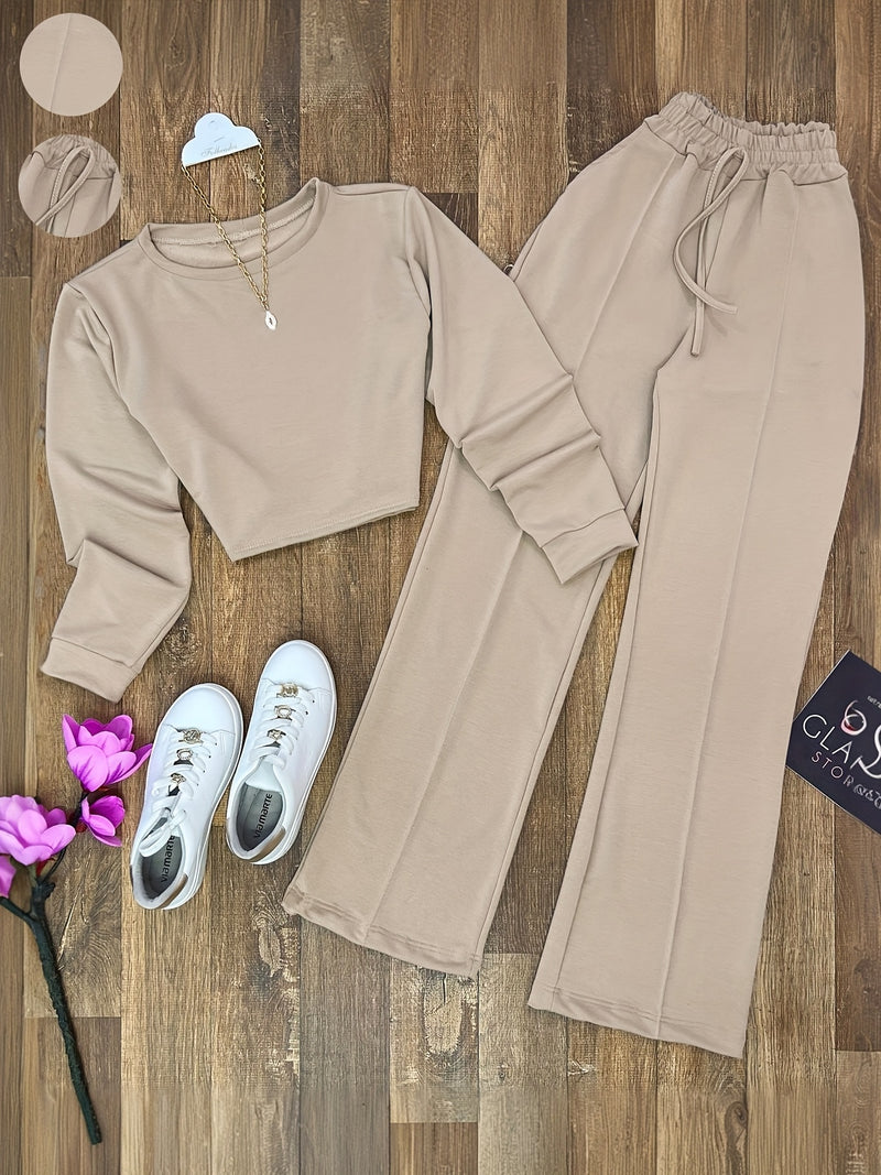 Women's Y2K Casual Elegant Long Sleeve Round Neck.