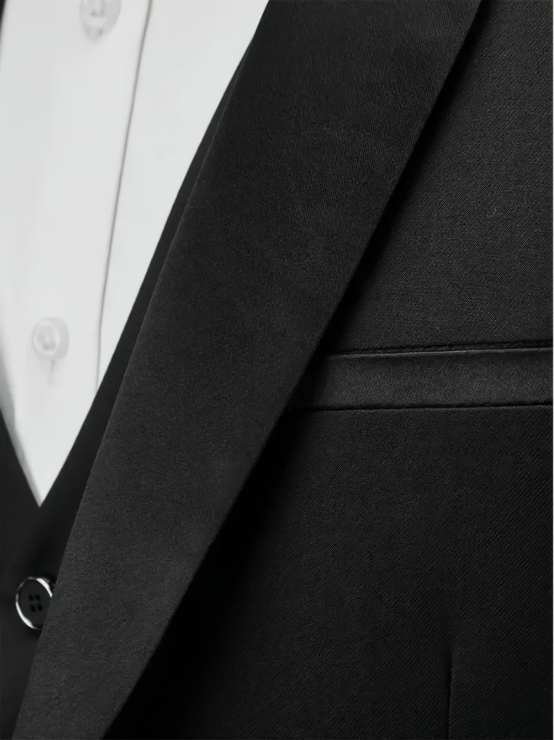 Men's Premium Dark Grey Suit Set.