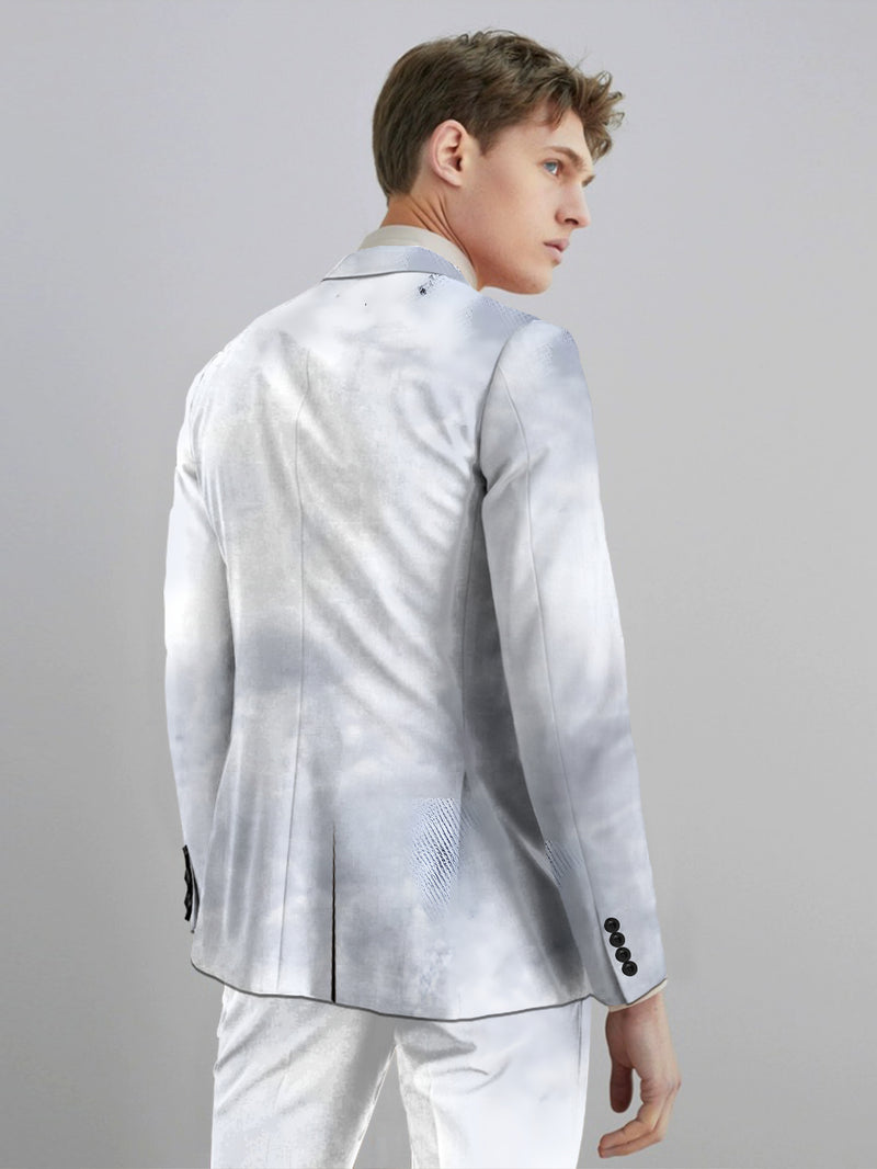 Men'S Suit Set Featuring a Blazer And Trousers.