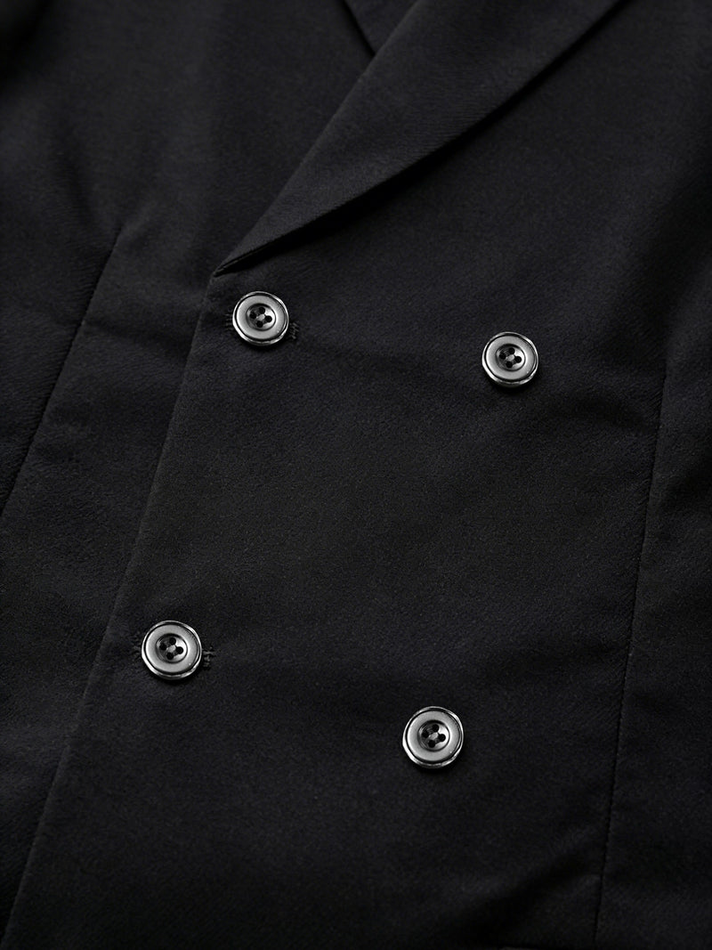 Men's Three-Piece Suit, Formal Business Attire Set, Includes Jacket.