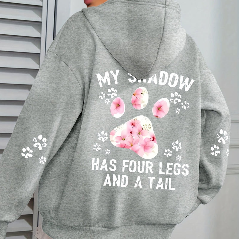 Women’s Plus-Size Hooded Pullover Sweatshirt.