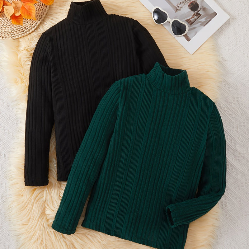 2pcs Set Boys Long-sleeve Sweater.