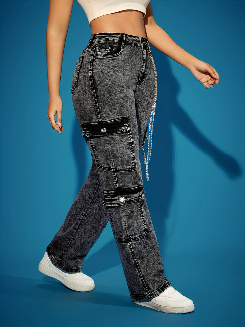 Women’s High-Stretch Straight-Leg Work Pants.