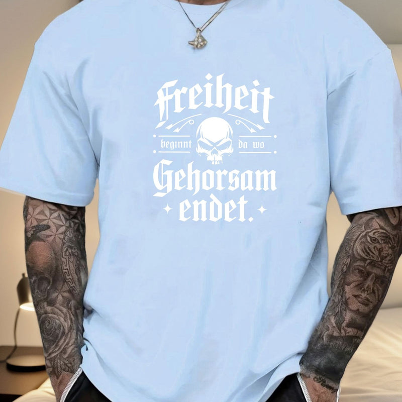 Men's Print Summer Casual Short Sleeve T-Shirt.