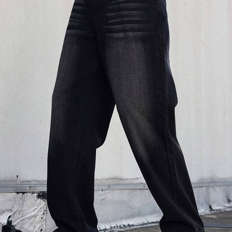 Men's Stylish And Comfortable Straight-Leg Jeans.