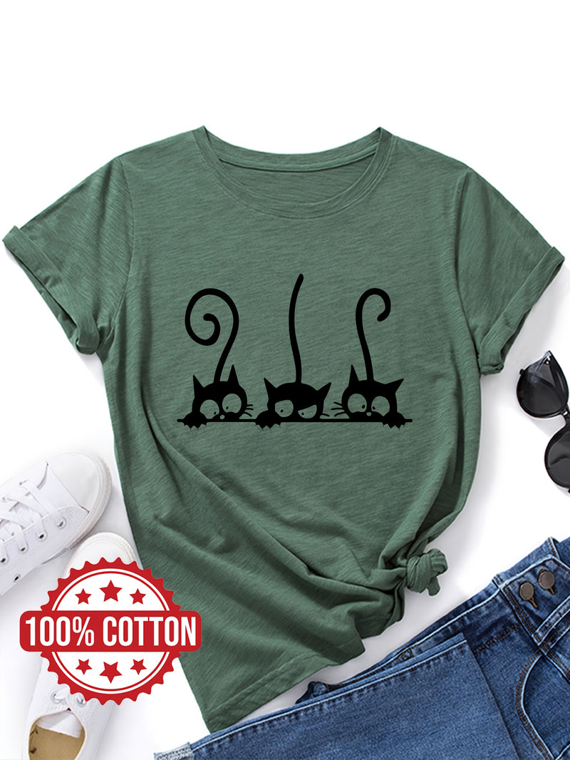 Women’s T-shirt, Casual Top for Summer & Spring.