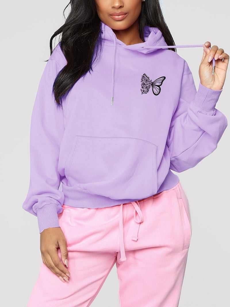 Women's Fashion Casual Creative Alphabet Drawing Fashion Trend S Hoodie.