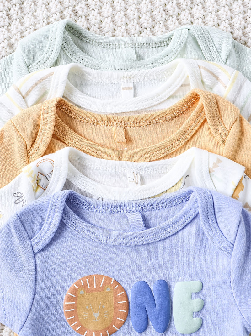 6pcs Spring/summer Children's Romper Set.