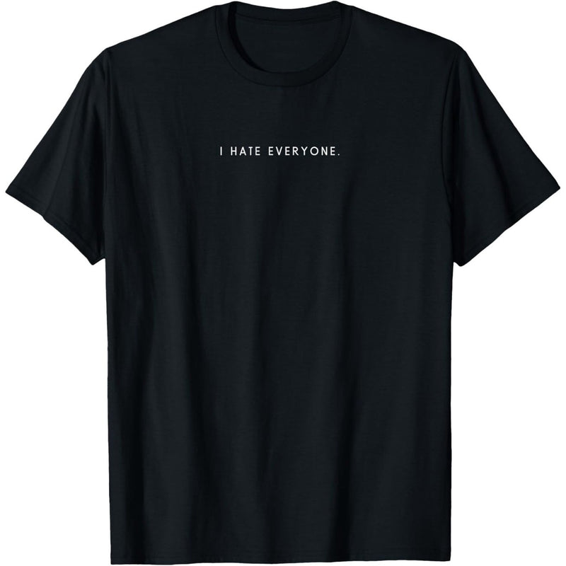 Men’s  Graphic T-Shirt Black with White Print.