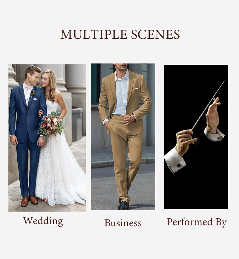 British Vintage Men's Two-Piece Suit Set.