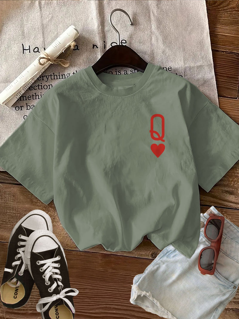 Women's Top with Double-Sided Print.