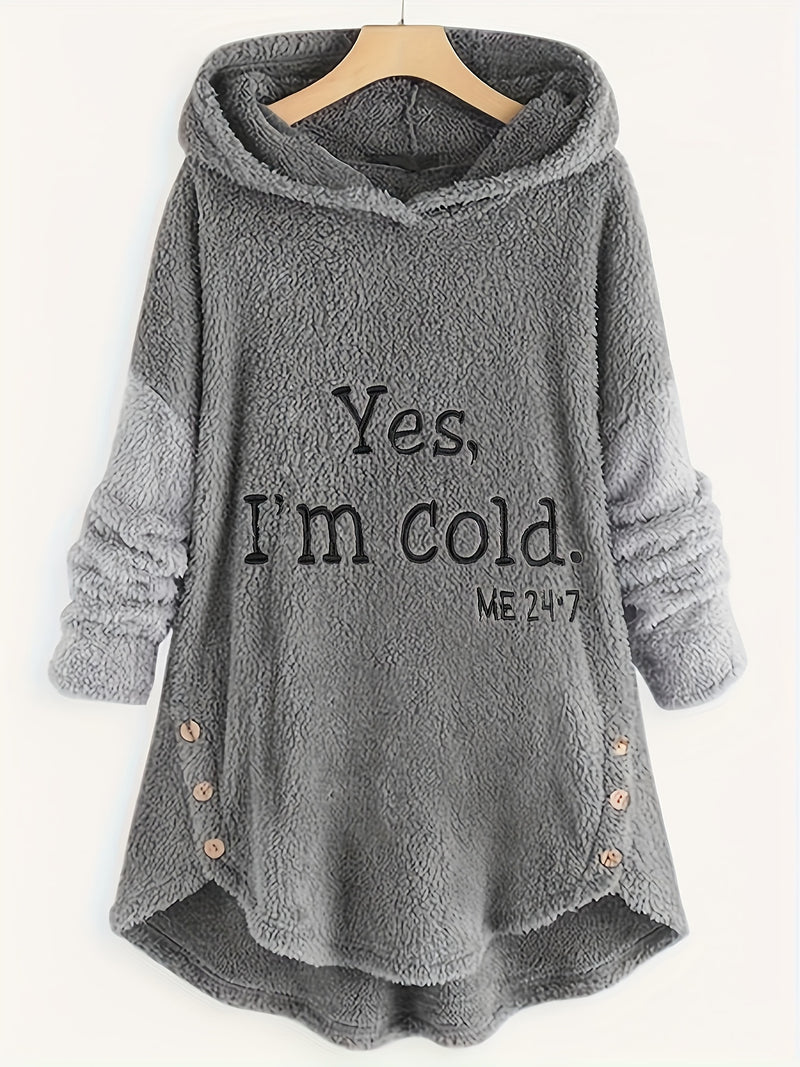 Women's Autumn and Winter Warm Long Sleeve Hoodie.