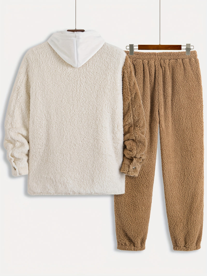 This Is a New Winter Casual Two-Piece Set for Men.