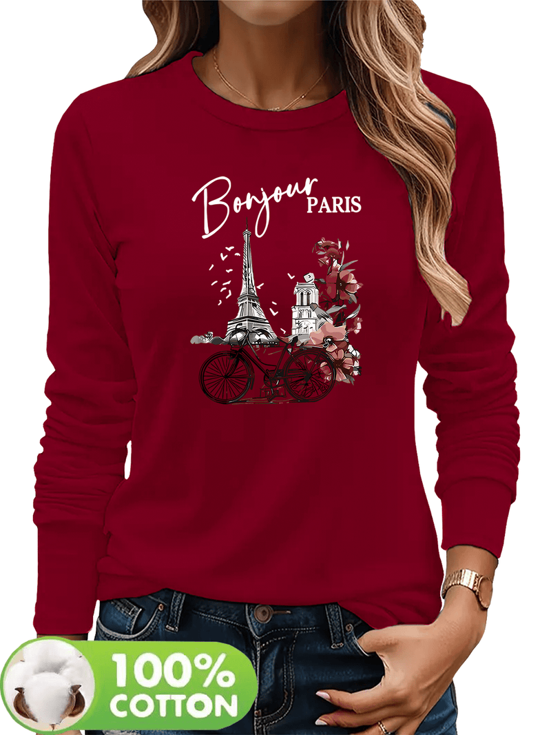 Women's T-Shirt for Autumn And Winter, a Comfortable And Breathable Casual.